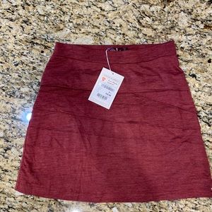 PRANA Womens Wool Blend PRANA Wool Blend Jersey Leah Skirt Mini Tiered   | Small